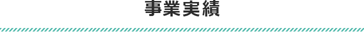 事業実績